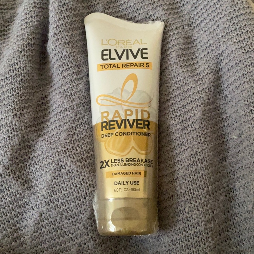 L’Oreal elvive total repair 5: Rapid Reviver deep conditioner